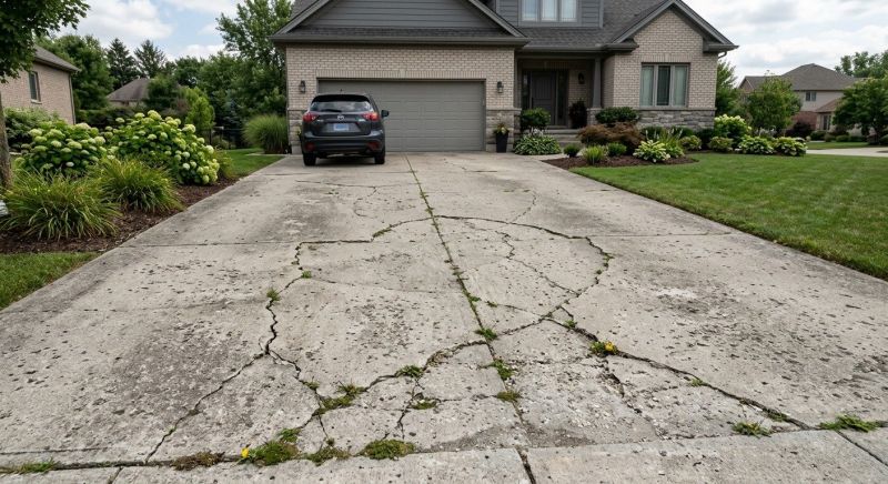 Concrete Driveway Crack Repair in Des Moines, IA