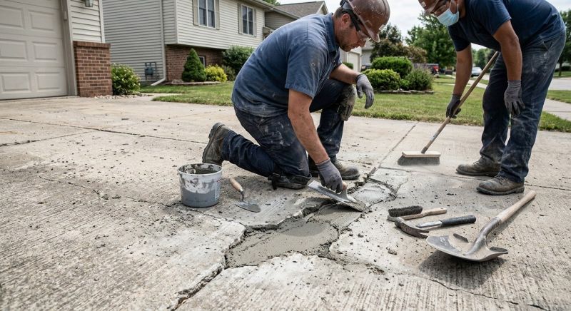 Concrete Slab Repair in Des Moines, IA
