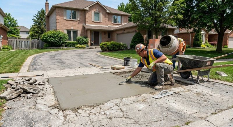Cement Driveway Repair in Des Moines, IA