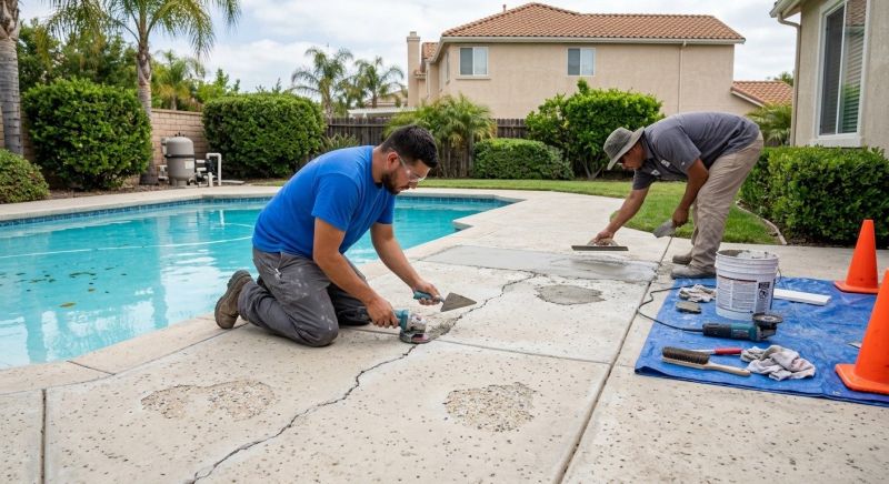 Cement Patio Repair in West Des Moines, IA