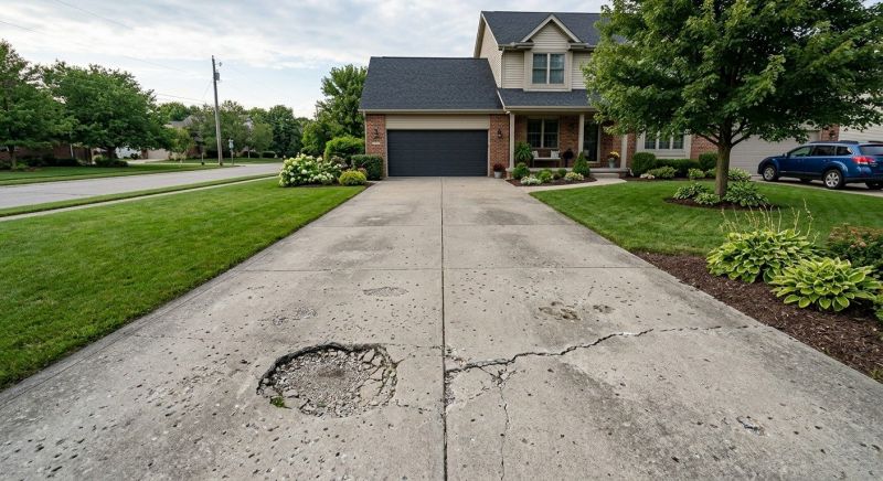 Concrete Driveway Crack Repair in Des Moines, IA