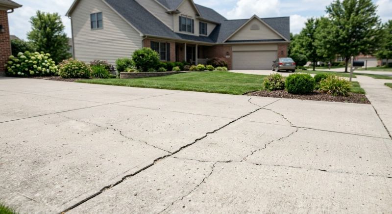 Concrete Driveway Crack Repair in Corpus Christi, TX