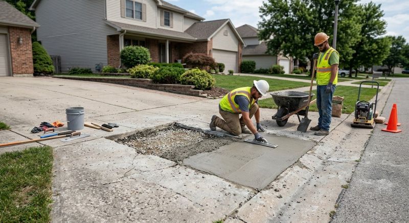 Concrete Driveway Repair in Corpus Christi, TX