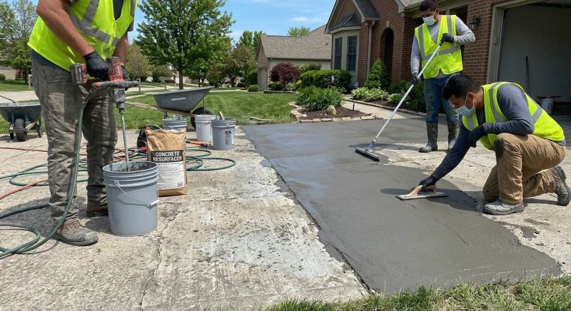 Concrete Driveway Resurfacing in West Des Moines, IA