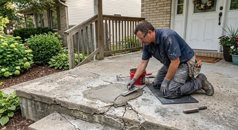 Concrete Fence Repair in Des Moines, IA