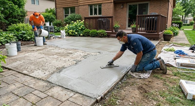 Concrete Pool Deck Resurfacing in West Des Moines, IA