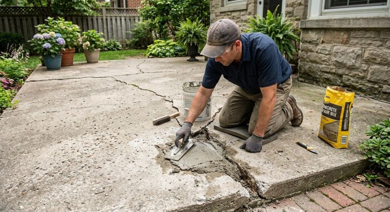 Cracked Concrete Repair in Des Moines, IA