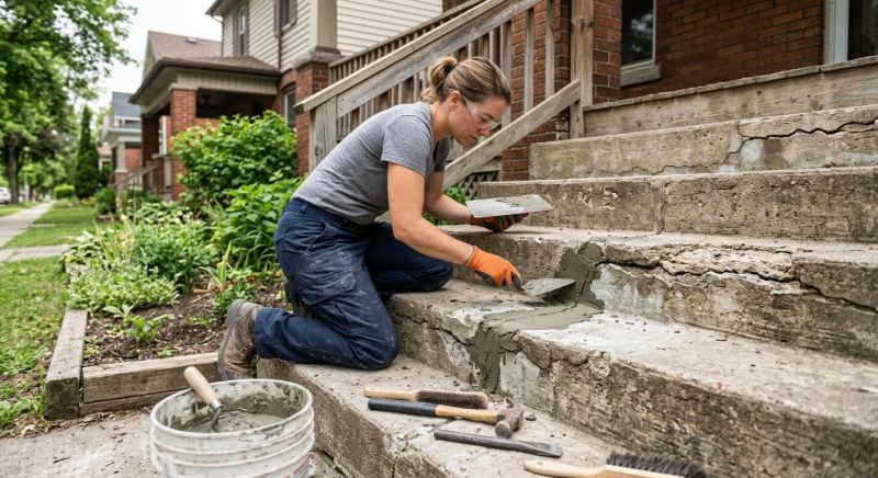 Cracked Stairs Repair in Corpus Christi, TX