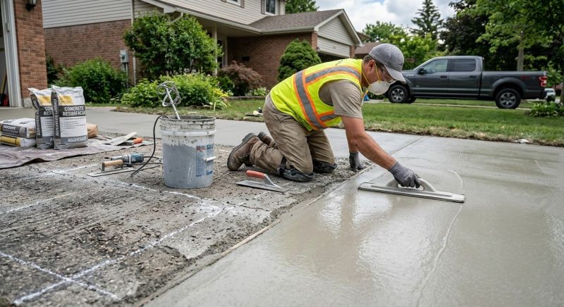Garage Concrete Resurfacing in Des Moines, IA