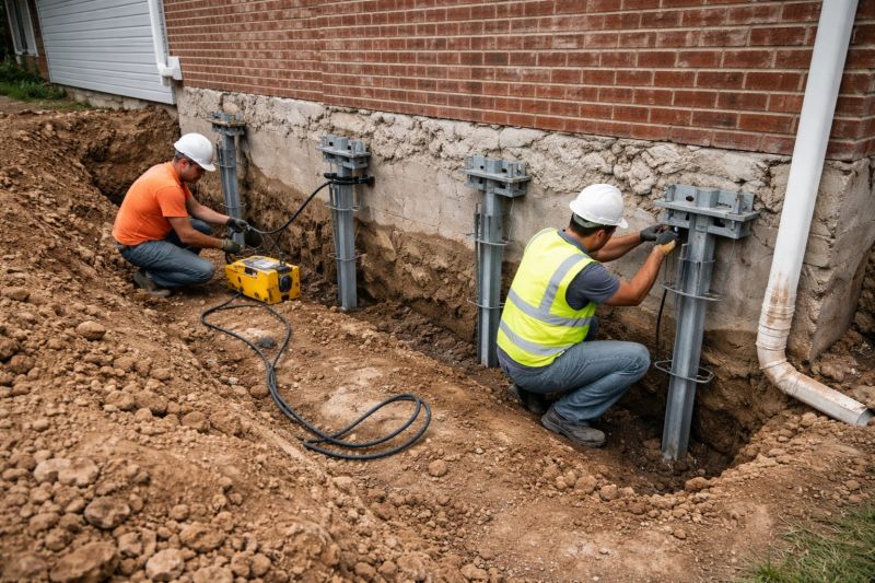 Helical Piers Installation in Columbus, OH